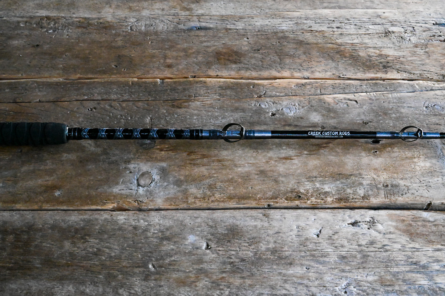 Heavy Saltwater Rod - Black and Silver