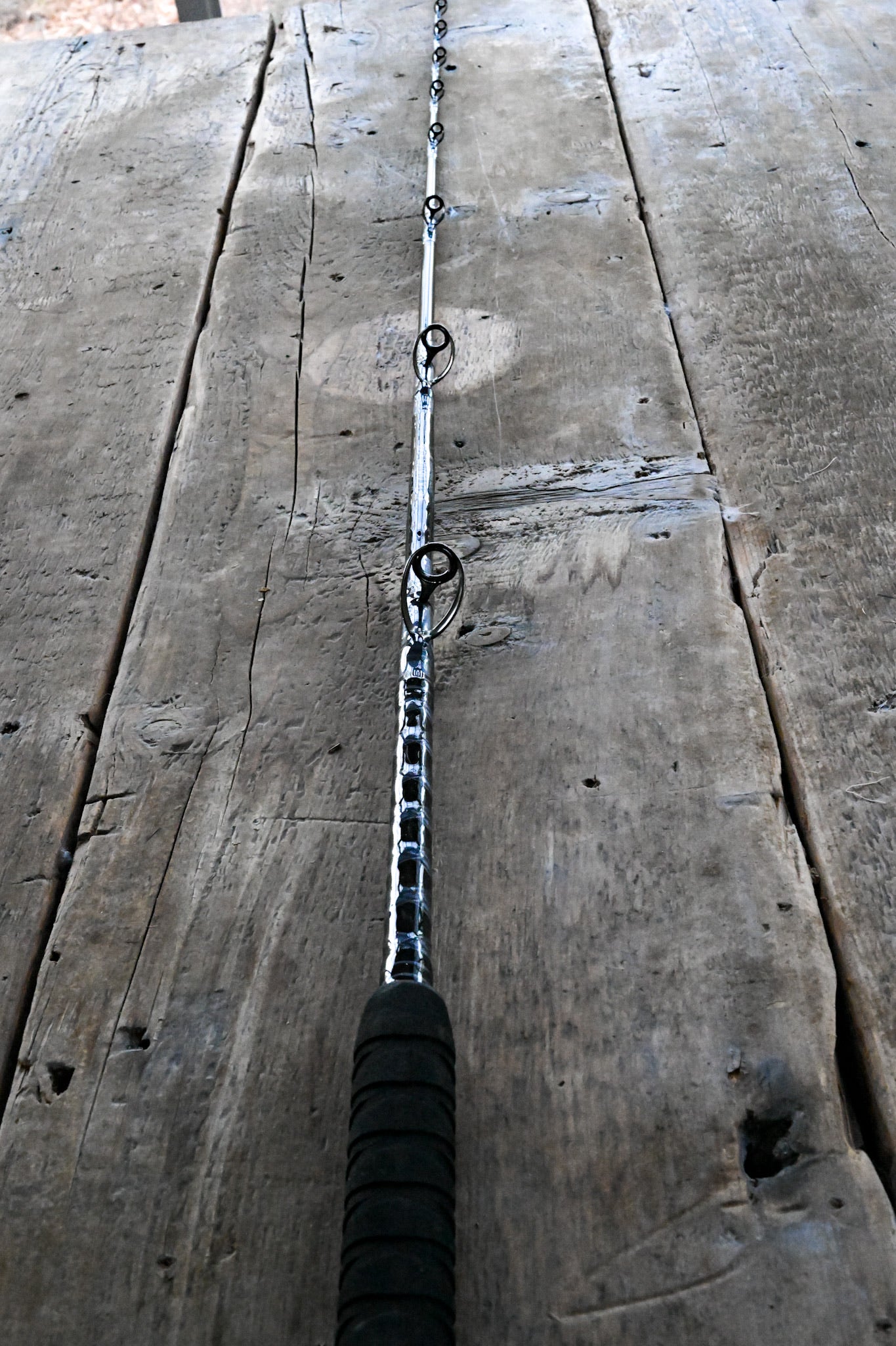 Heavy Saltwater Rod - Black and Silver