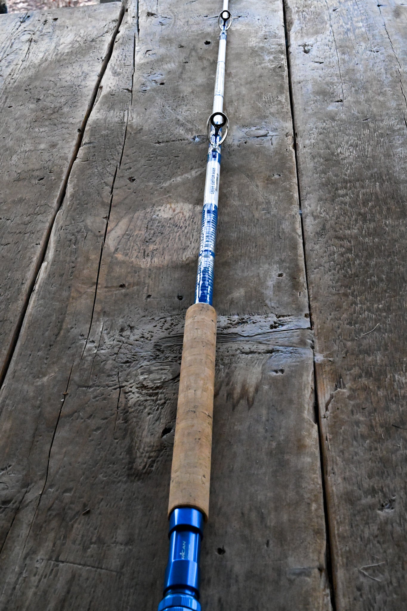 Heavy Saltwater Rod - Blue and Silver