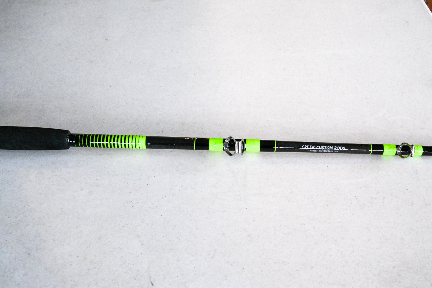 Heavy Saltwater Rod - Black and Lime Green