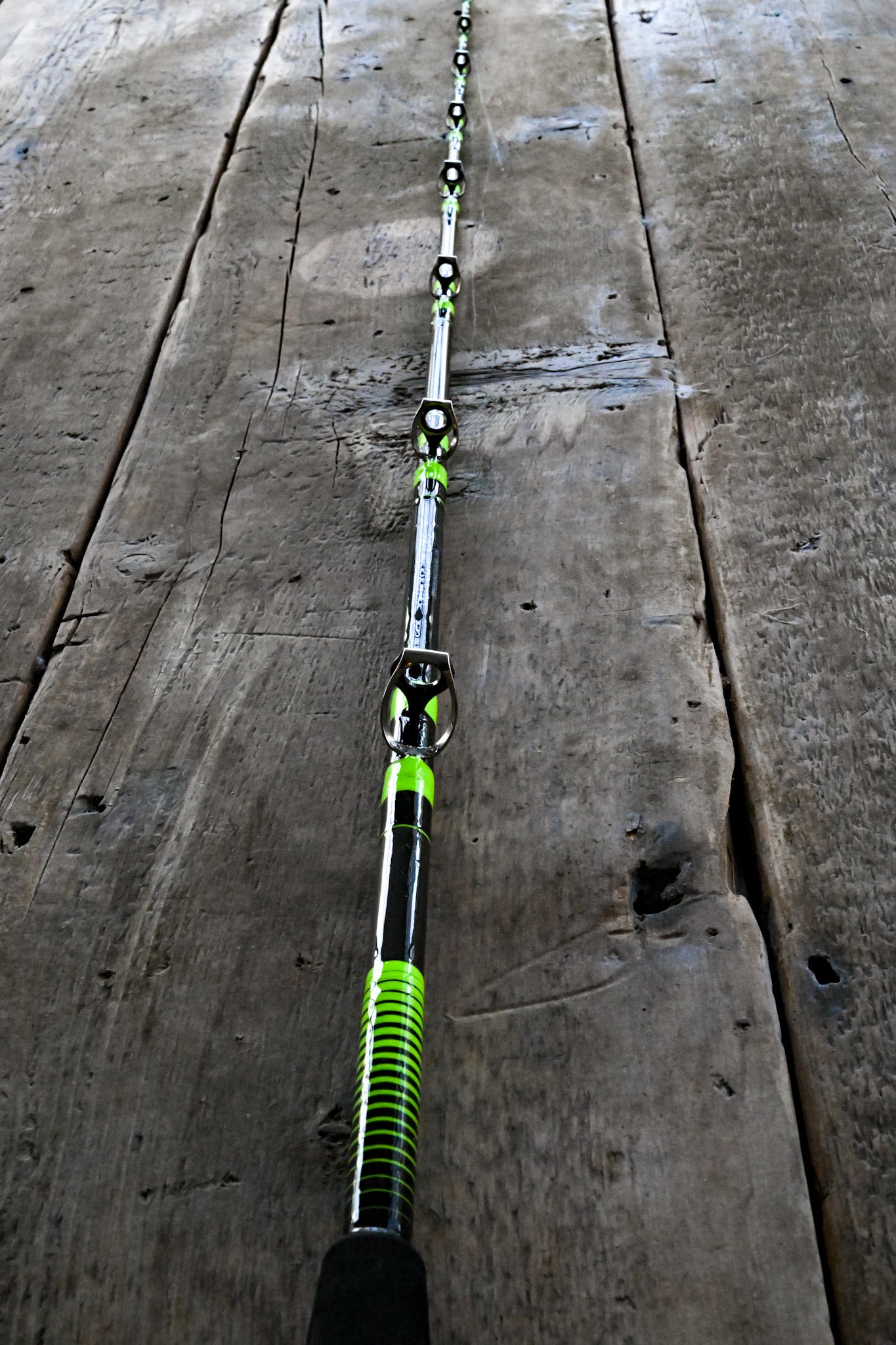 Heavy Saltwater Rod - Black and Lime Green