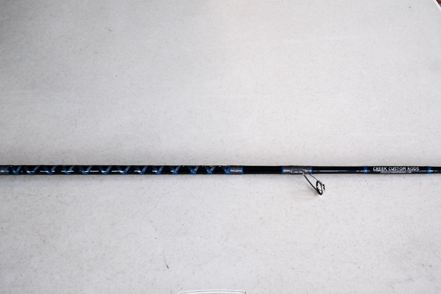 Spinning Rod - Metallic Blue and Silver – Creek Custom Rods
