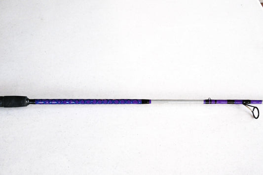 Spinning Rod - Purple, Blue, and Gray