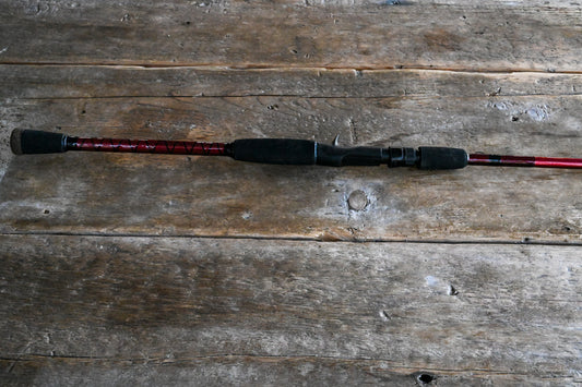 Bait Casting Rod - Red and Black